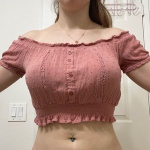 Pink Crop Top
